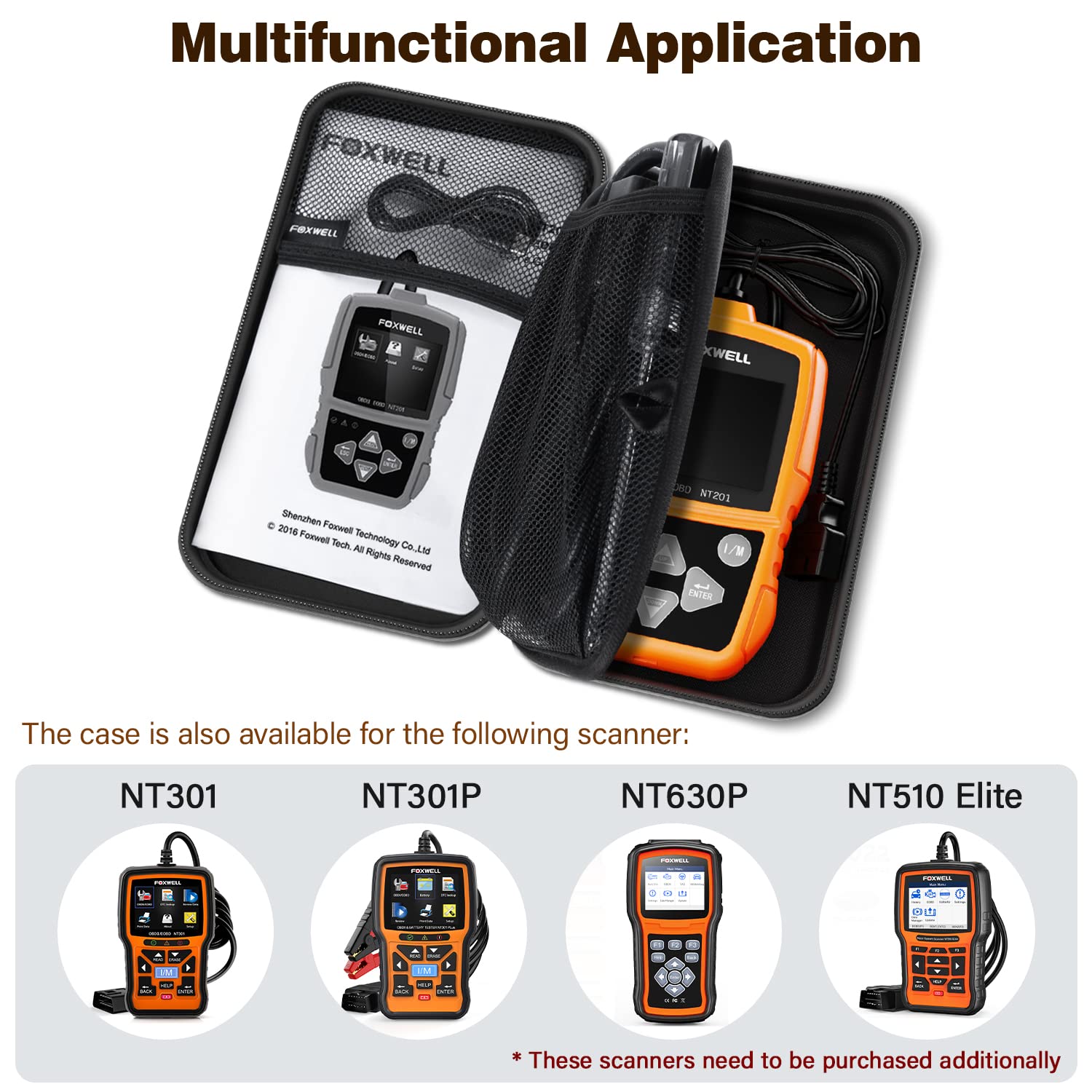 Amazon | FOXWELL NT301 CASE OBD2 スキャナー プロフェッショナル